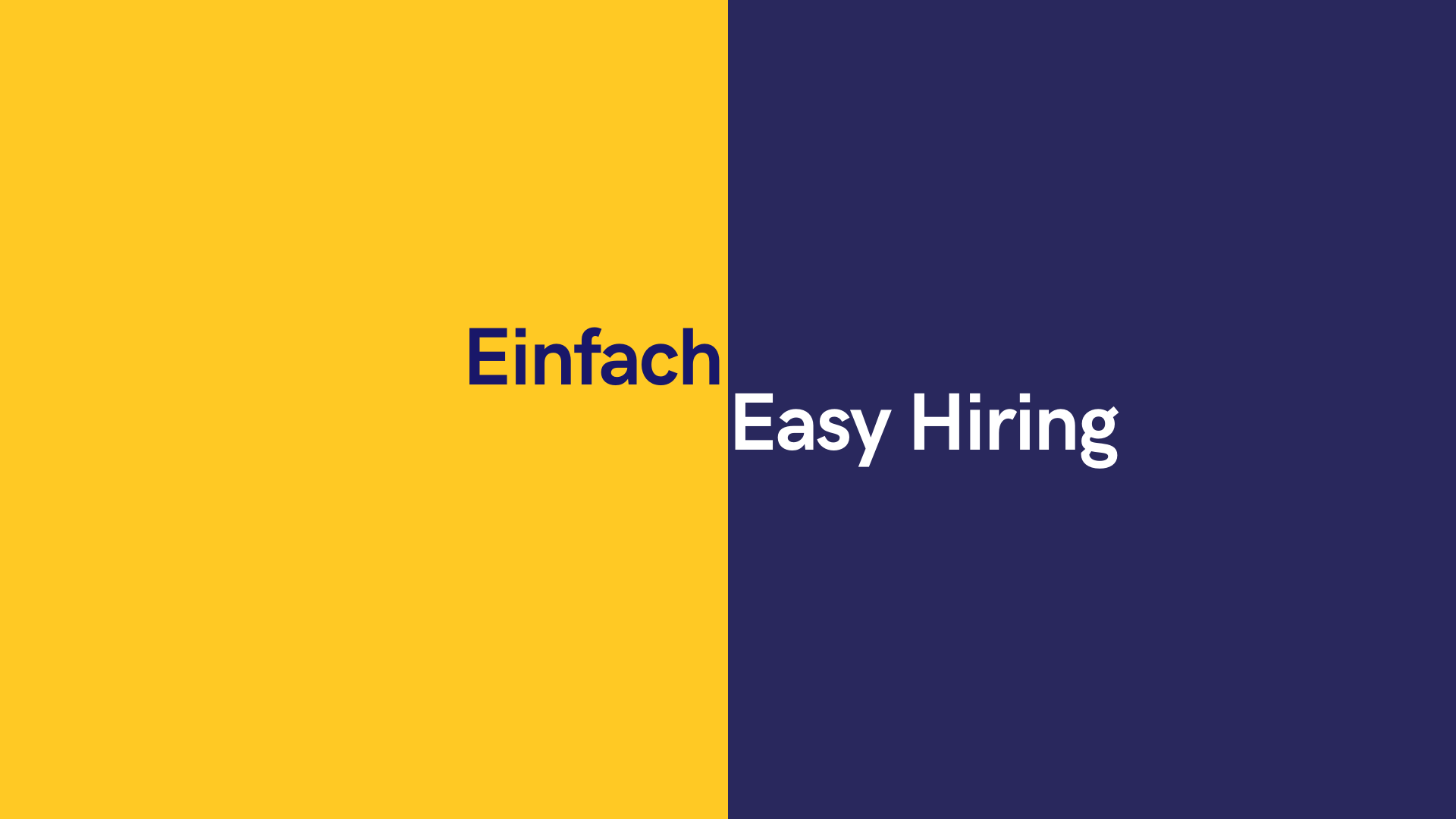 Einfach | Easy Hiring