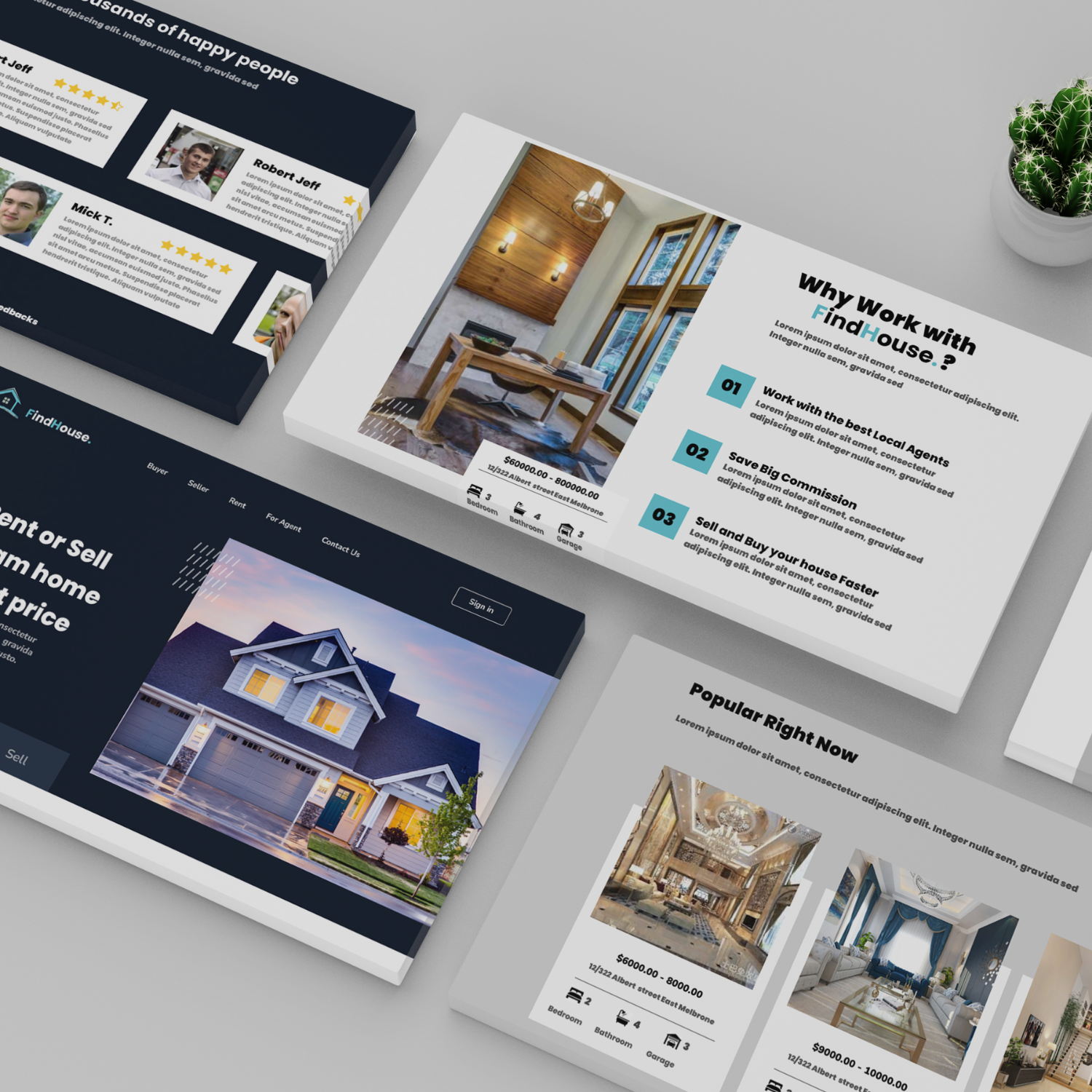 Real Estate Website UI Design