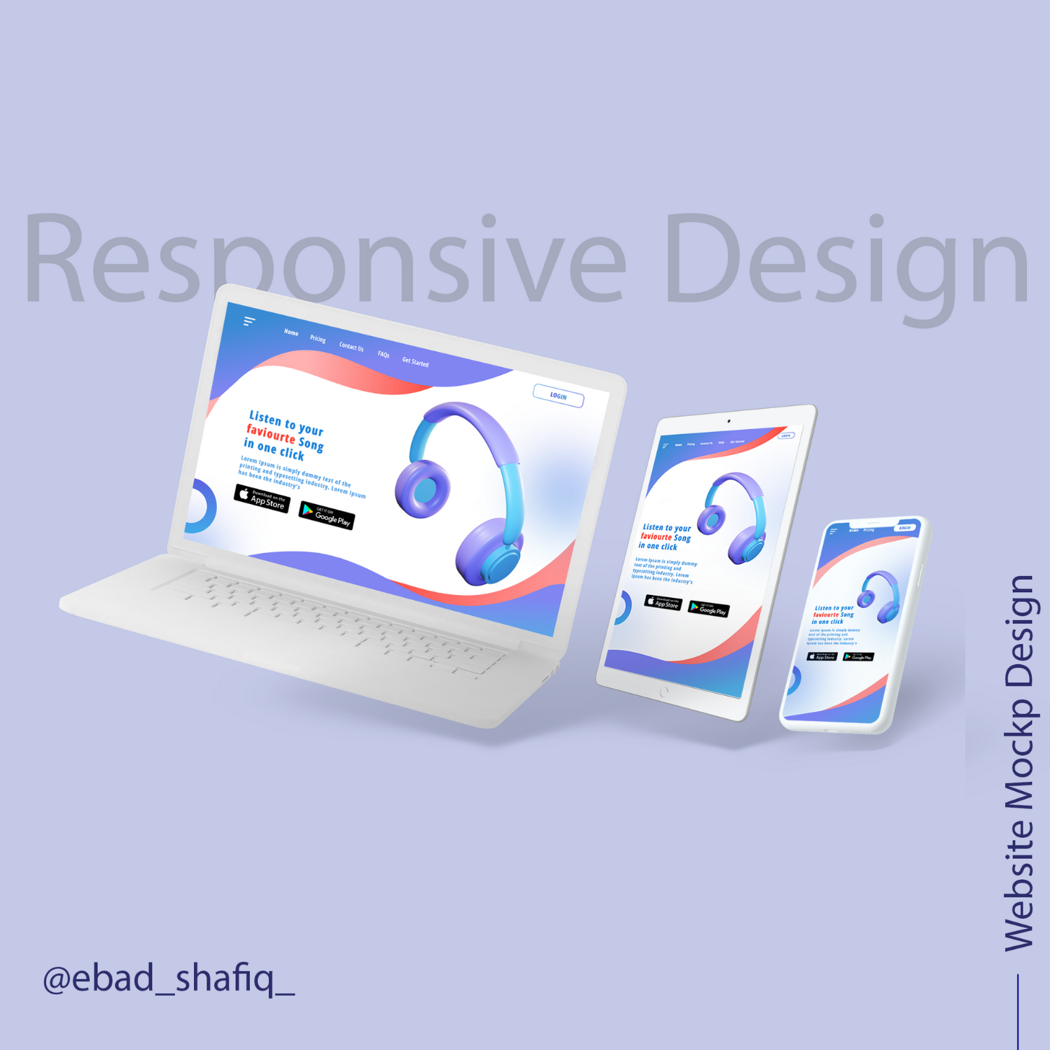 Responsive WebSite UI/UX Design