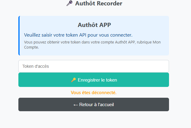 Nouvel onglet d'enregistrement