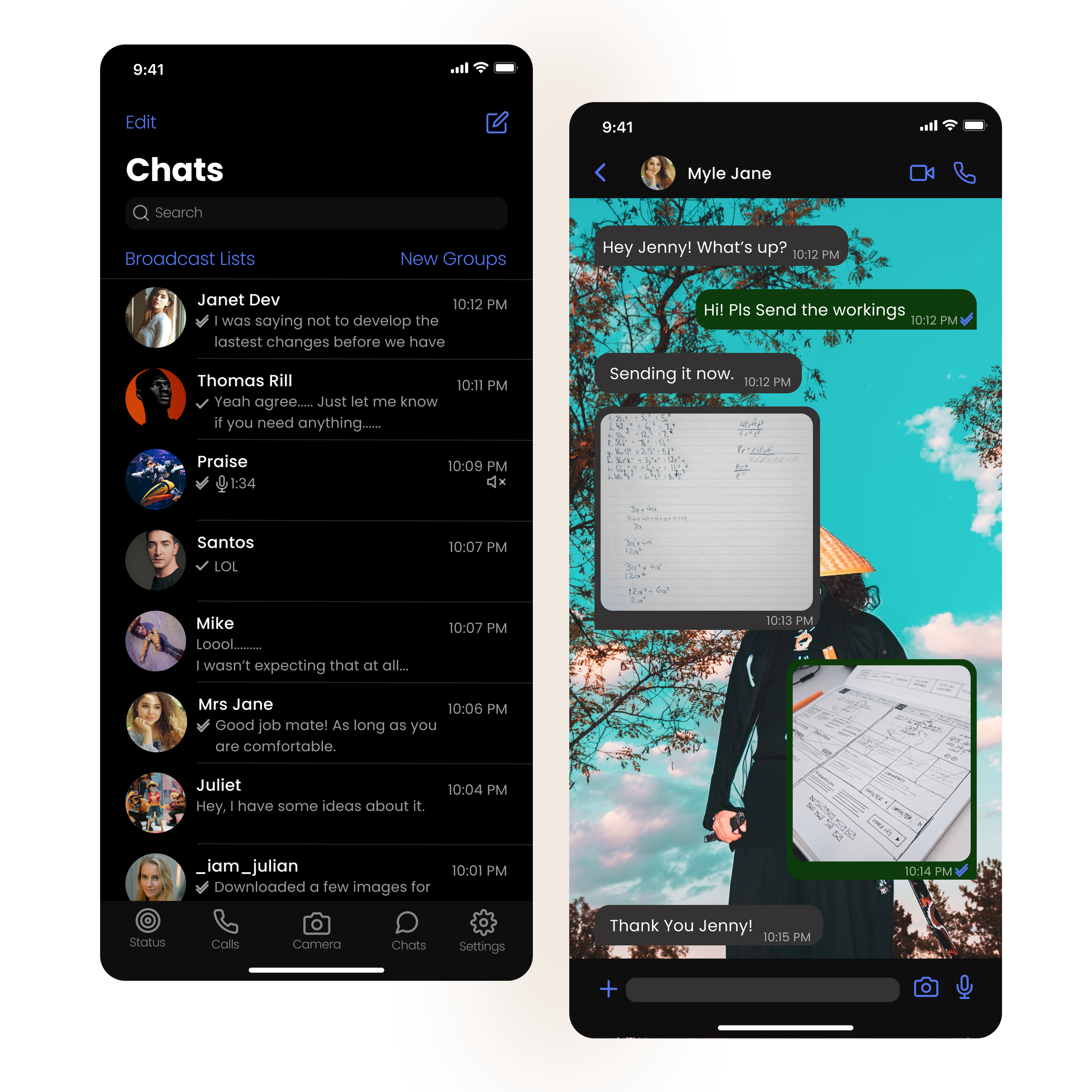 Whatsapp Chat | UI challenge