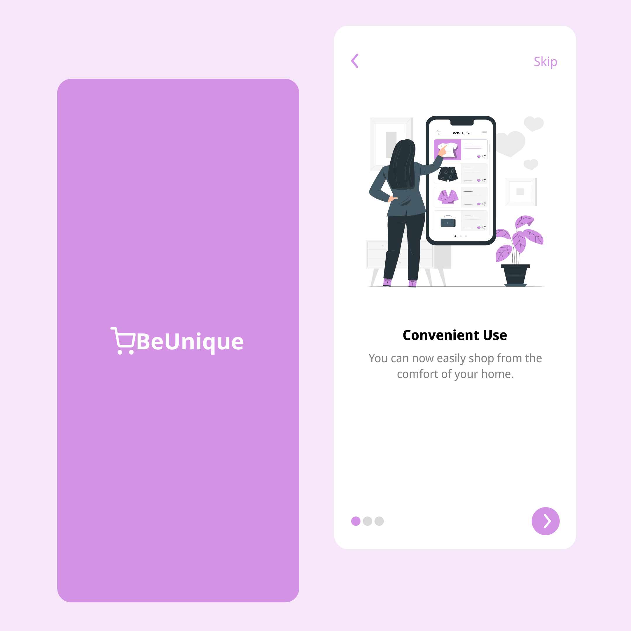 Onboarding Screen | BeUnique
