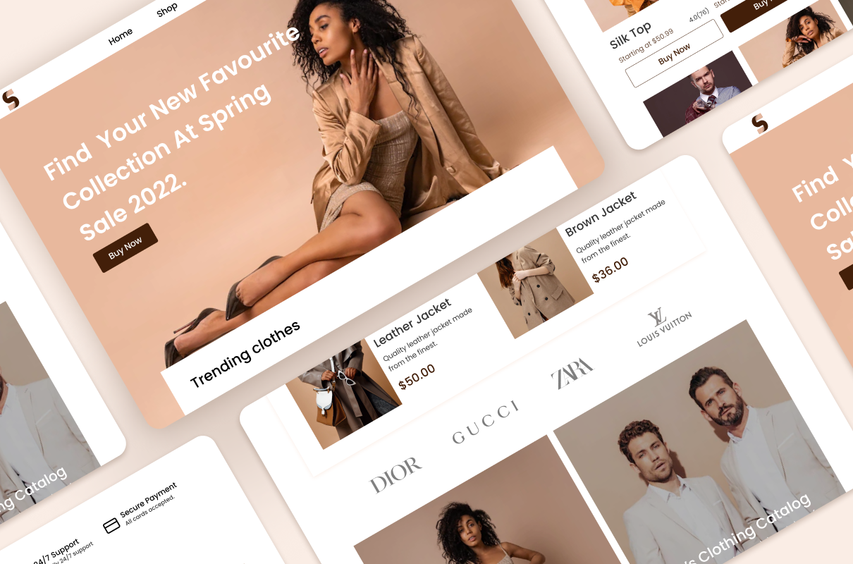 E-commerce Landing Page| UI challenge