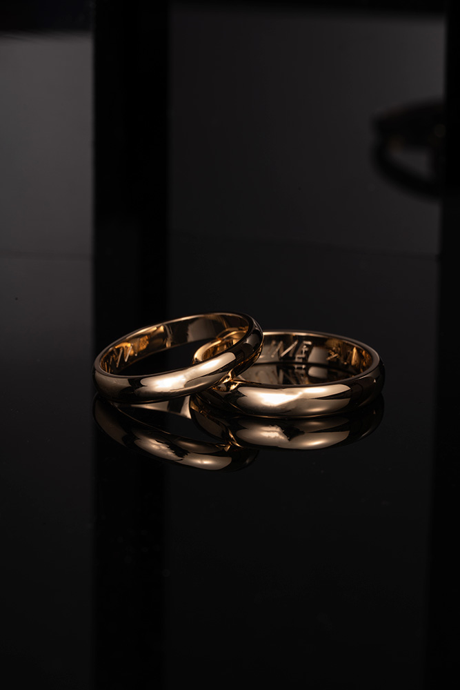 Alliances Demi Jonc - Or jaune