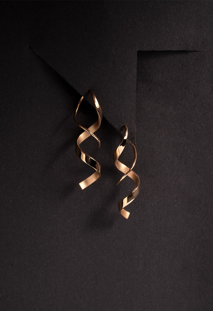 Boucles d'oreilles "Spirale" - Or Jaune