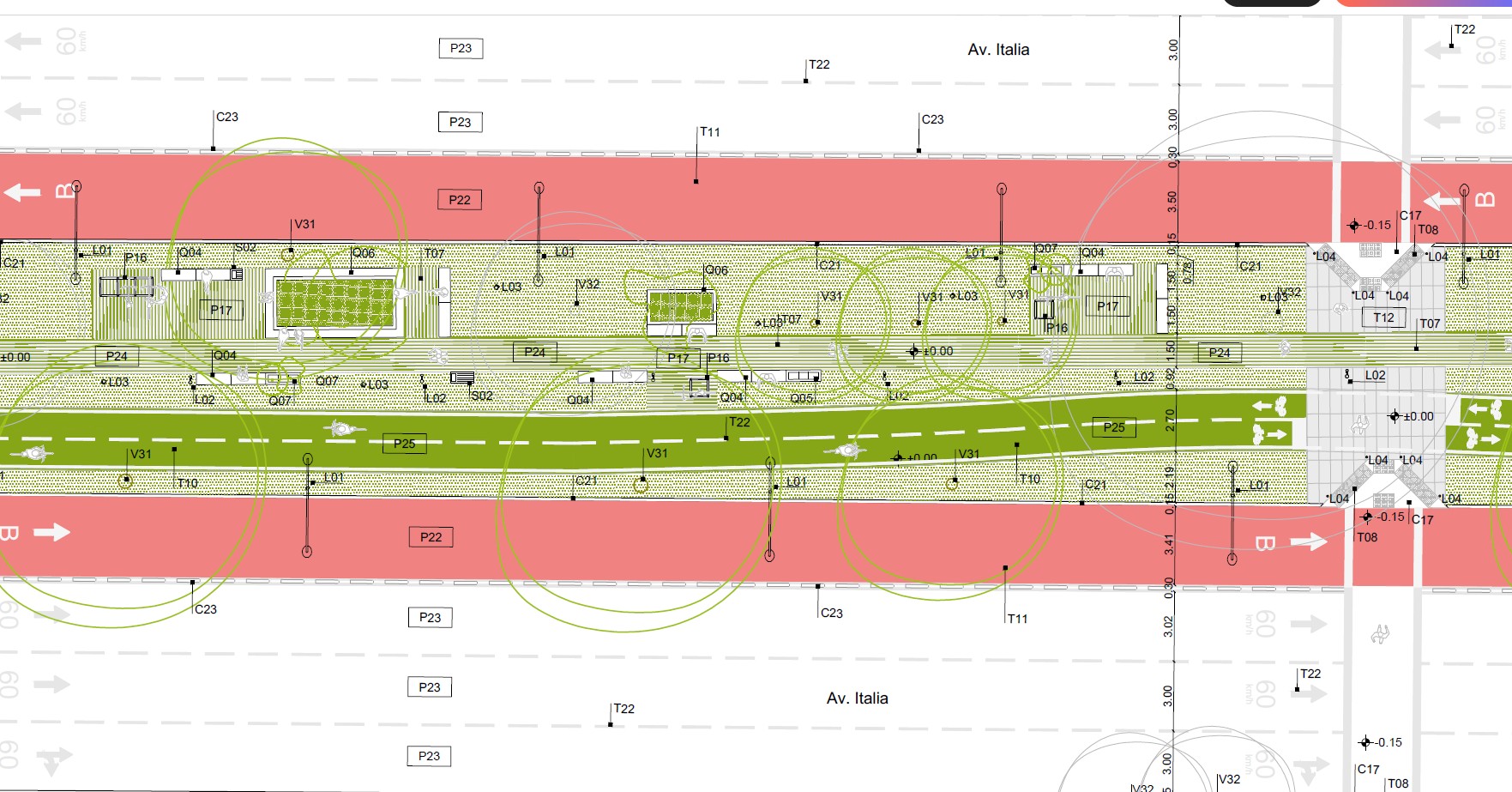 Av. Italia Plan -  Ecosystemic & Mobility Corridor