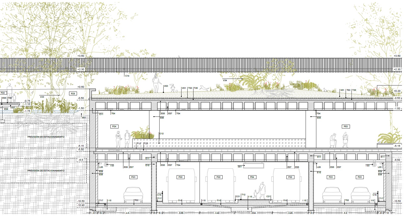 Tres Cruces Urban Biotic Reserve & Transit Hub Section