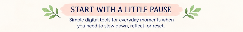 Start with a little pause.