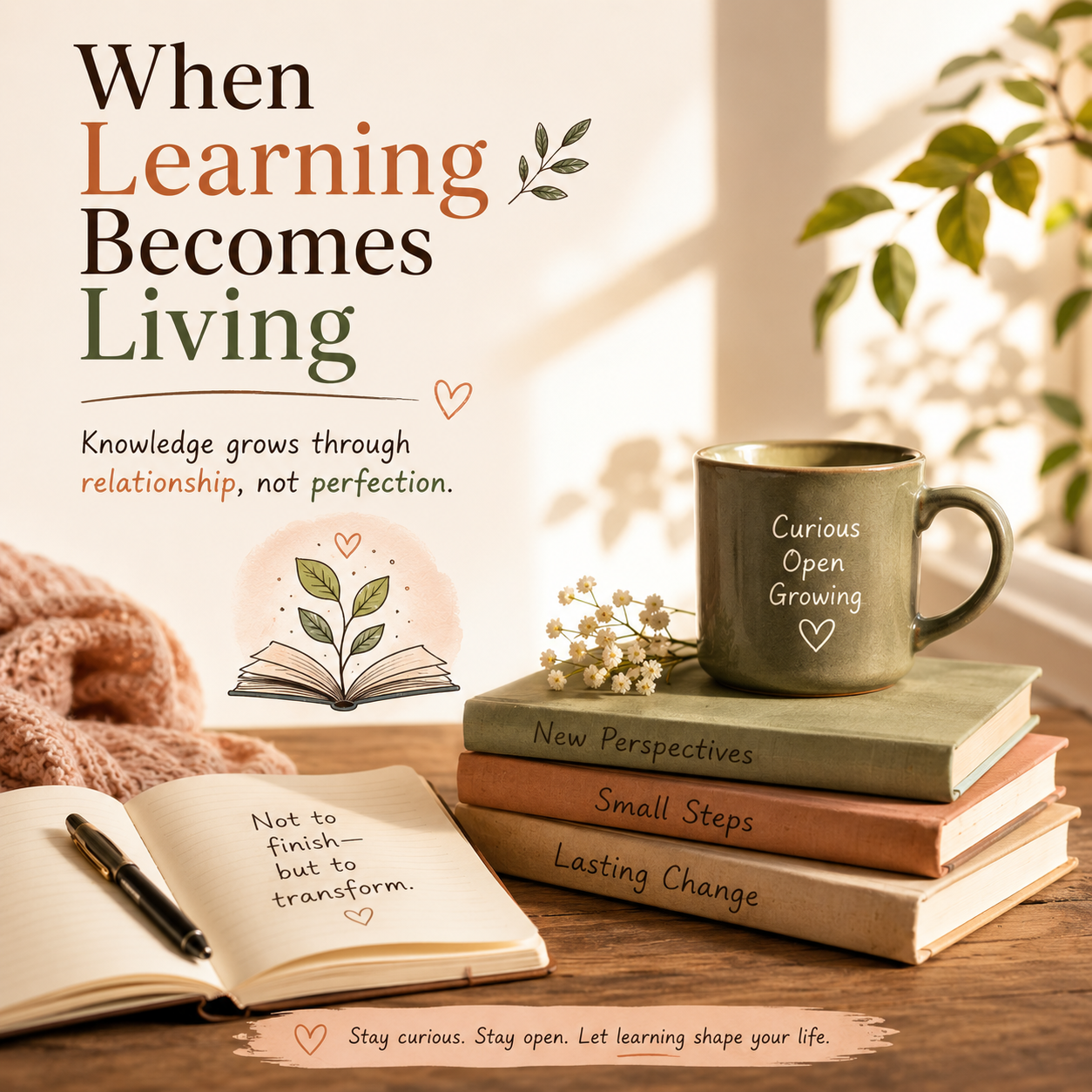 When Learning Becomes Living