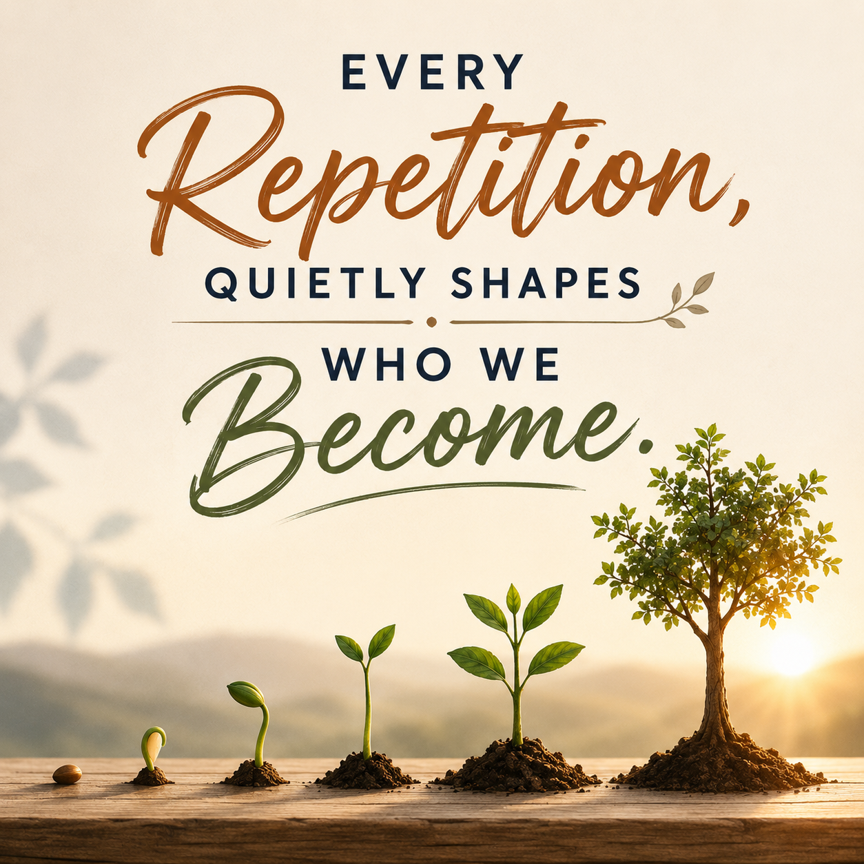 Repetition shapes who you become
