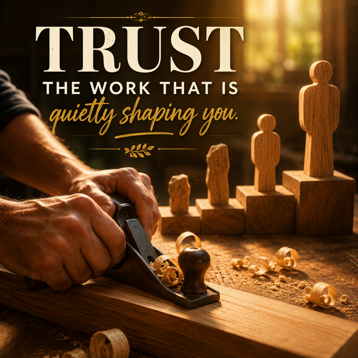Trust the work that is quietly shaping you