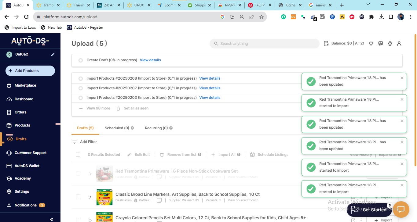 Product listing or Dropshipping