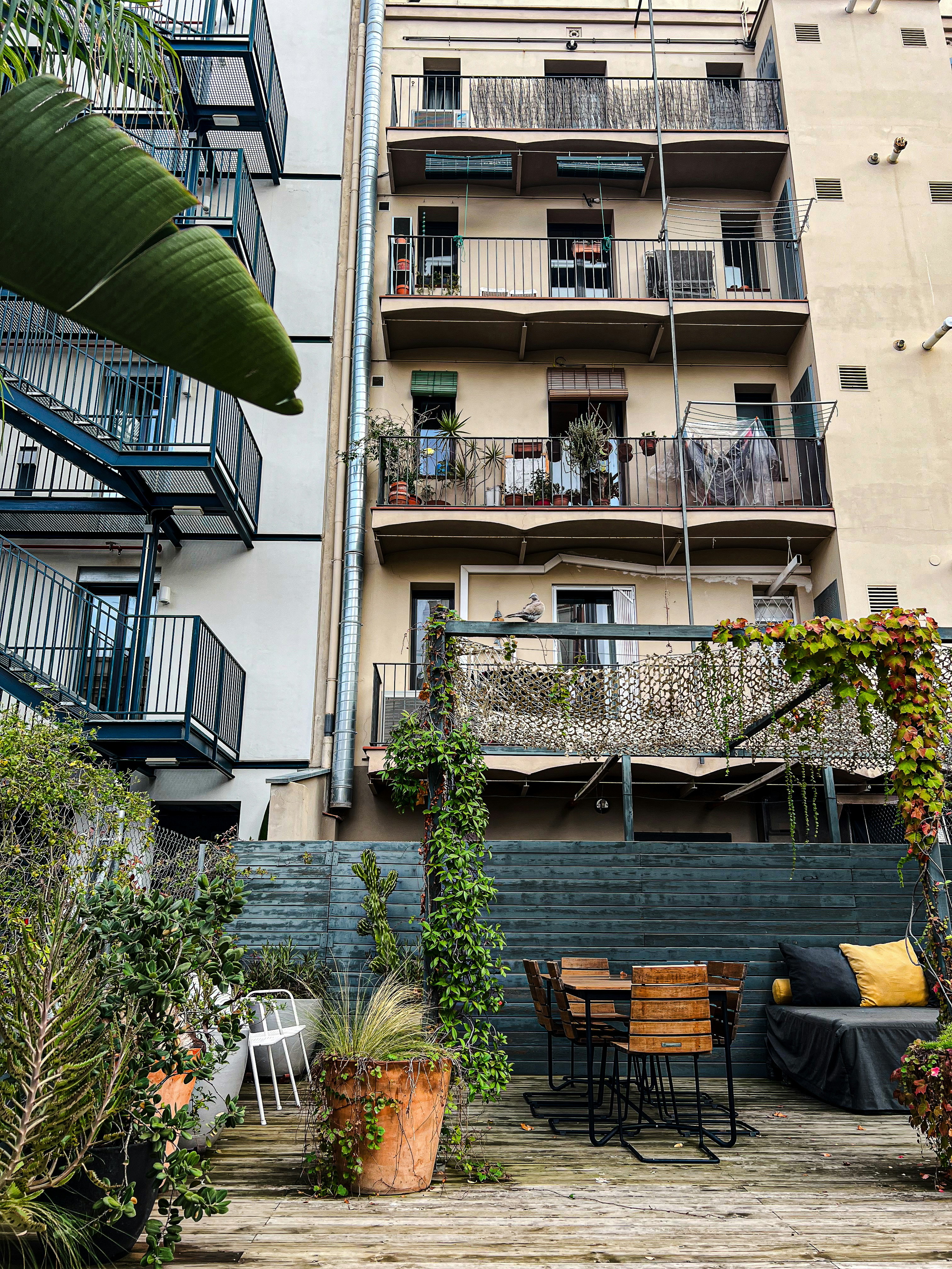 apartment courtyard