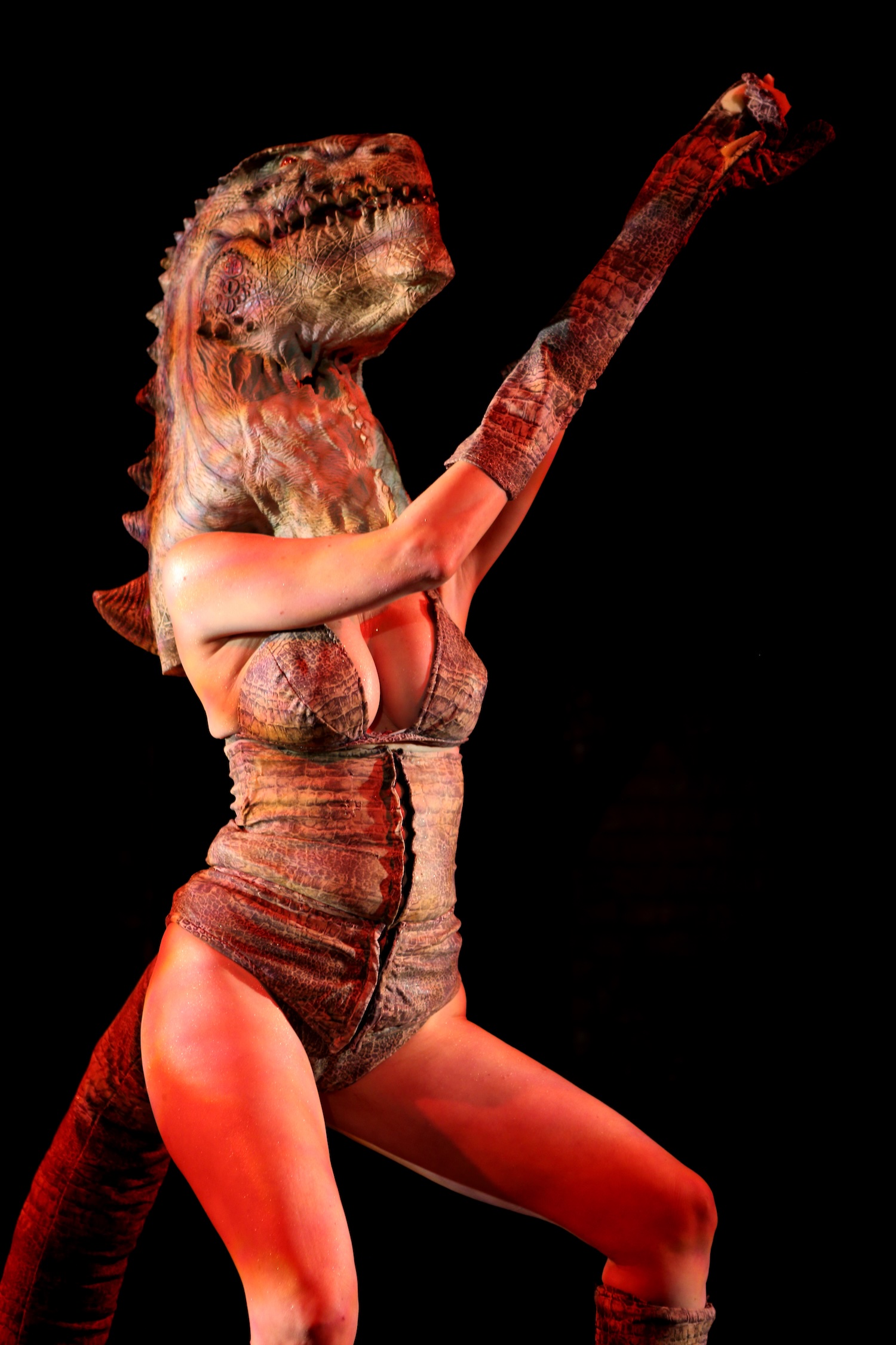 Jo Weldon as Godzilla by Allen Lee