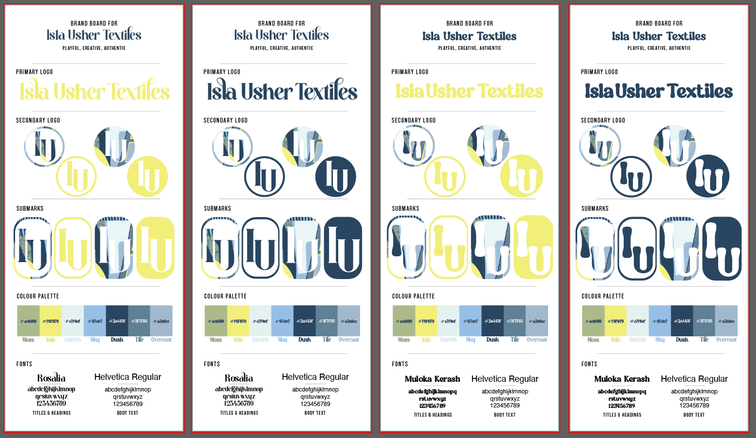 Colour Variations of Design 1