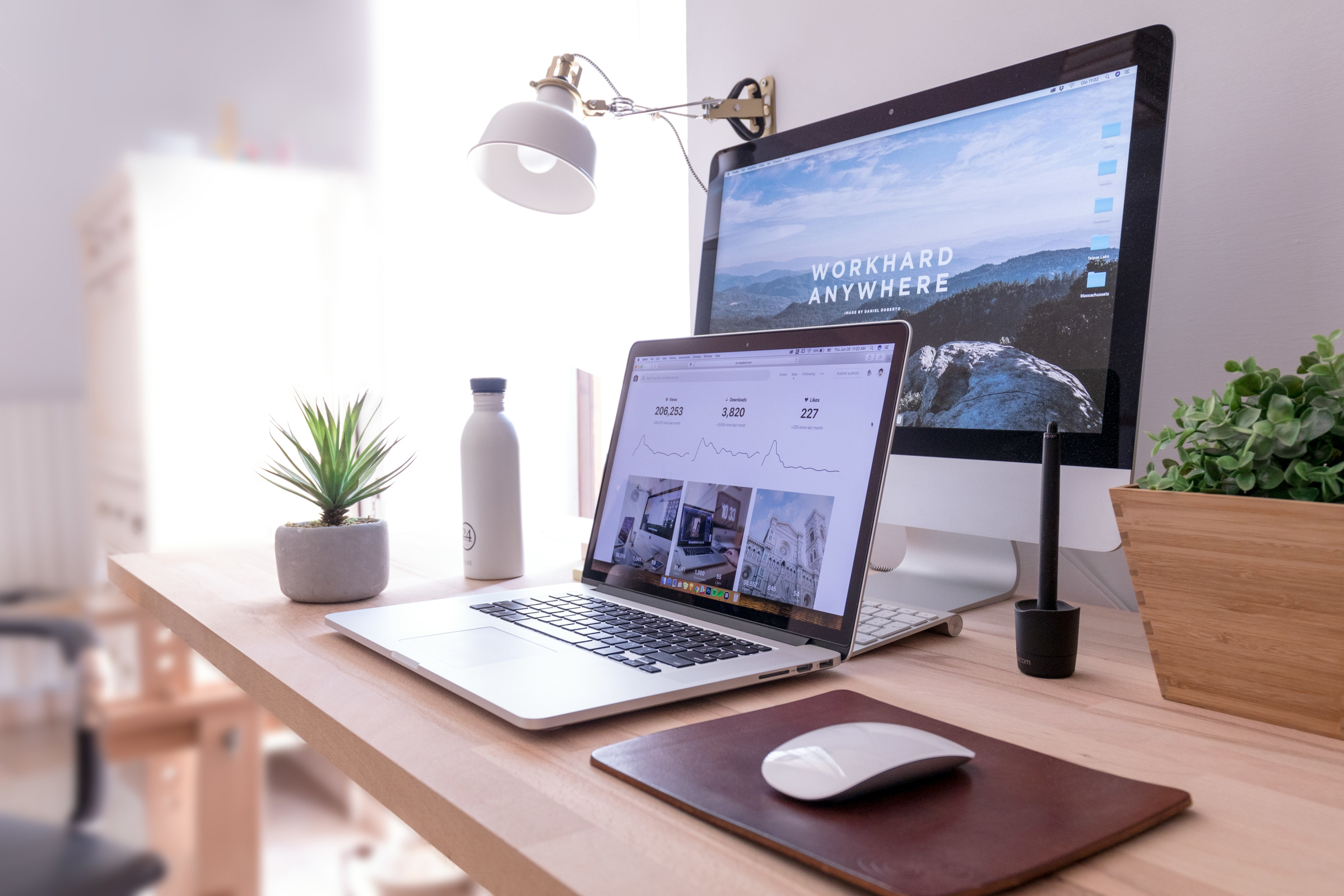 website dashboard
