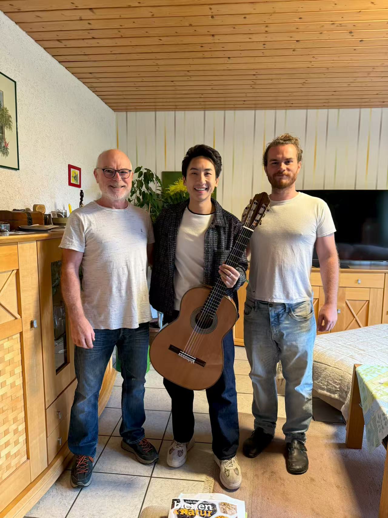 Ekachai with Antonius Muller and his son Felix Muller