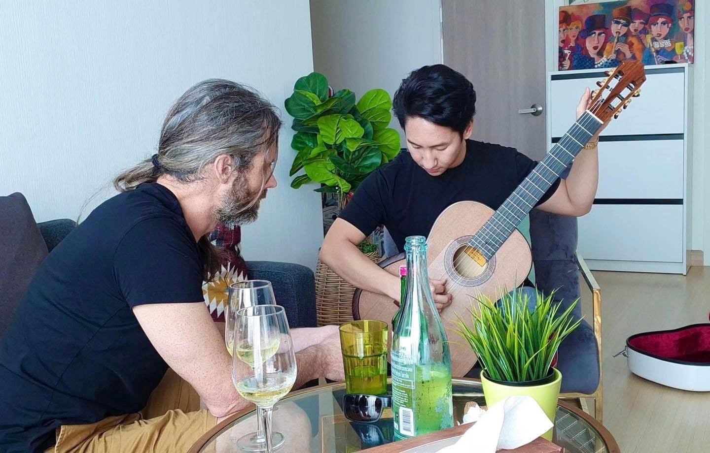 Ekachai with Damon (Greg's son) in Bangkok