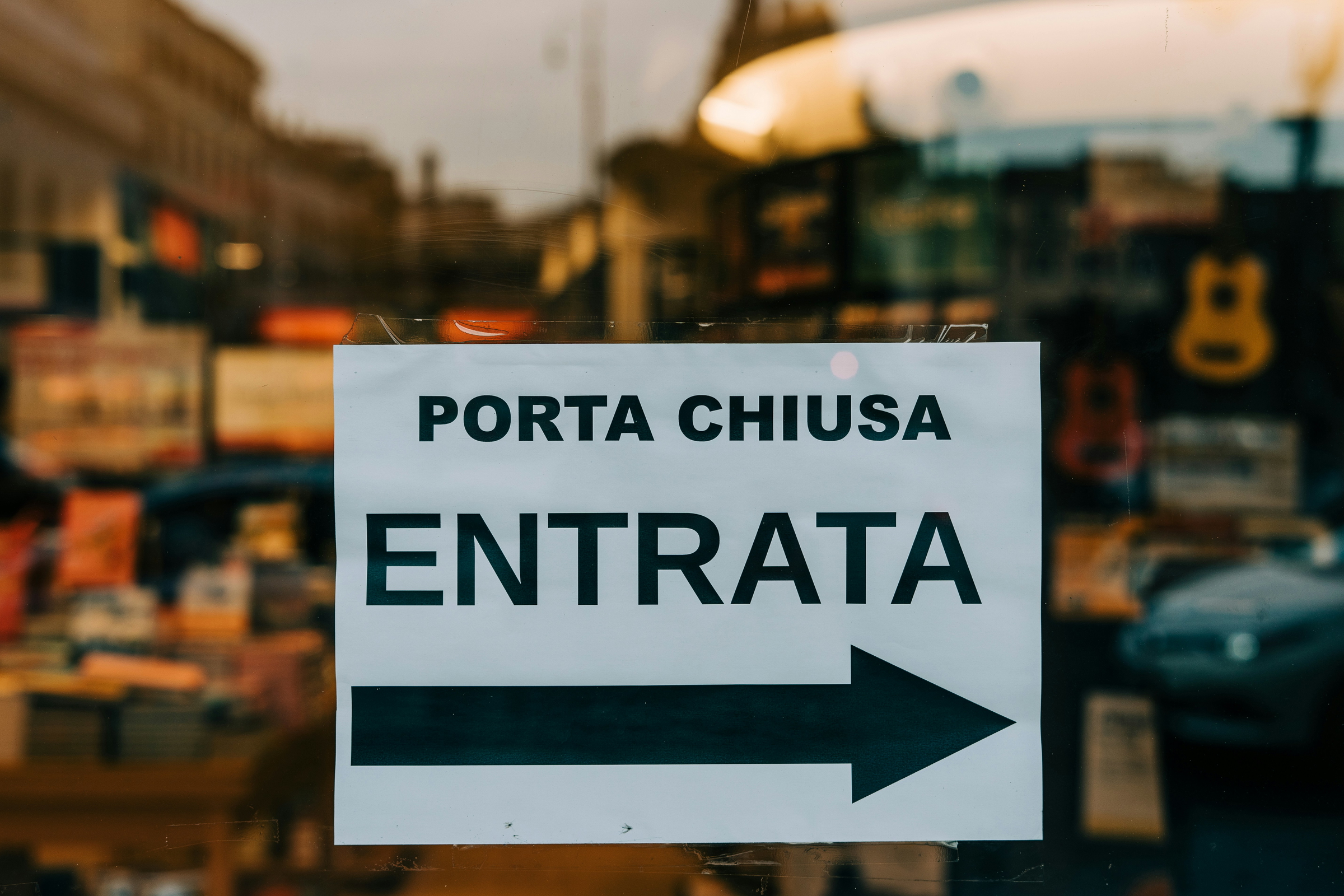 store signage
