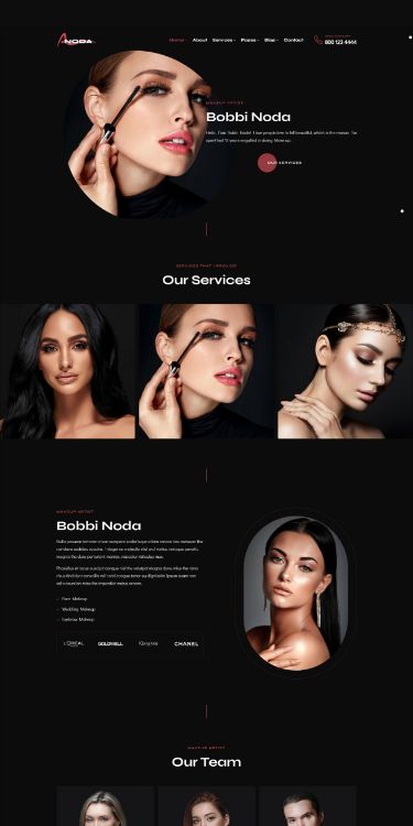 Makeup Artist Website