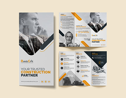 Construction Trifold Brochure Design