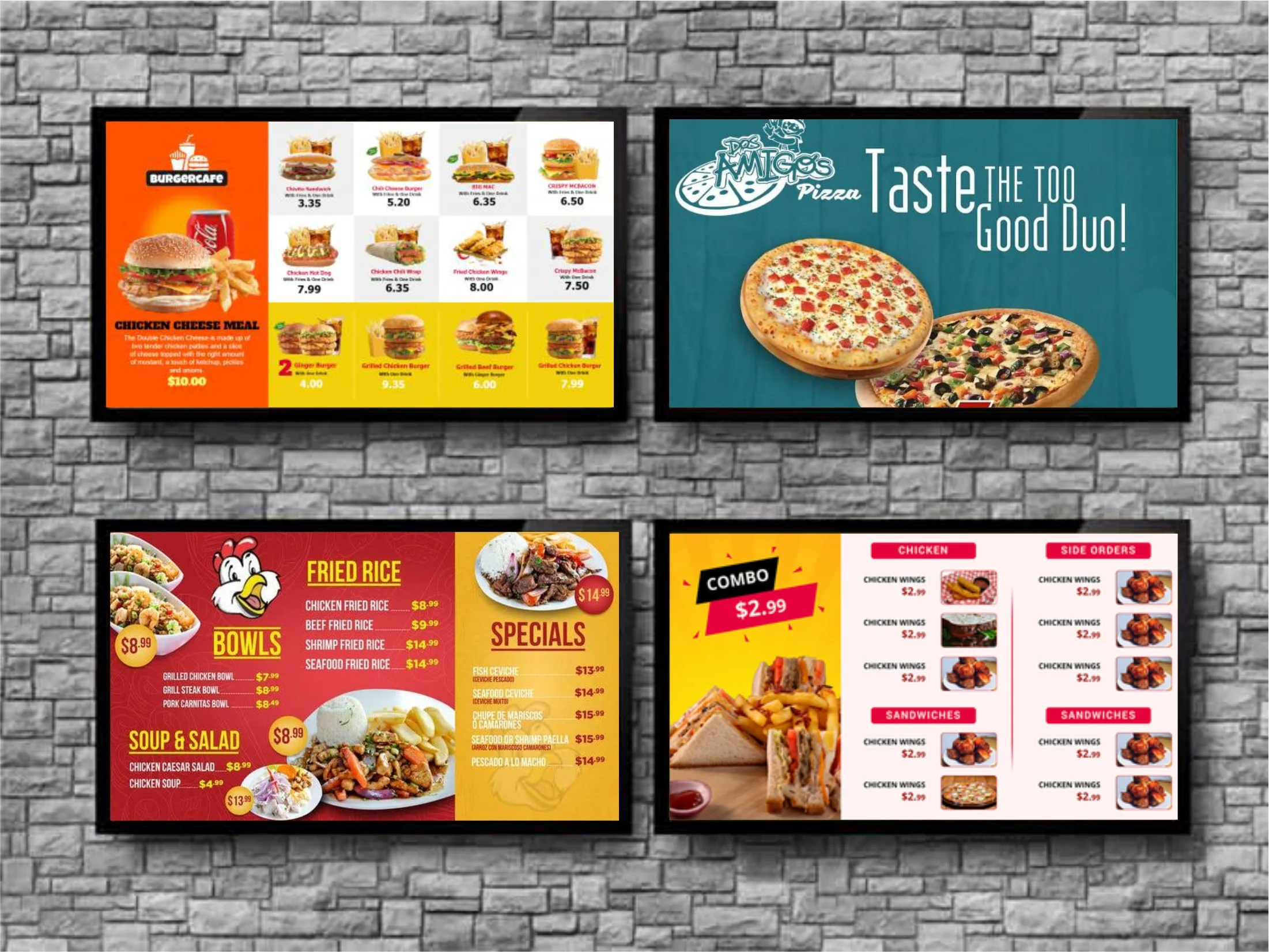 Digital Menu Design