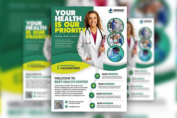 Health Center Flyer Design