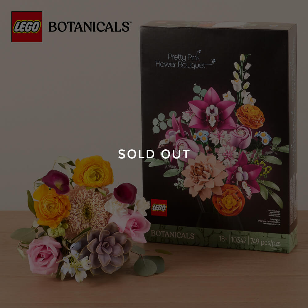 LEGO® Botanicals Pretty Pink Flower Bouquet Gift Set