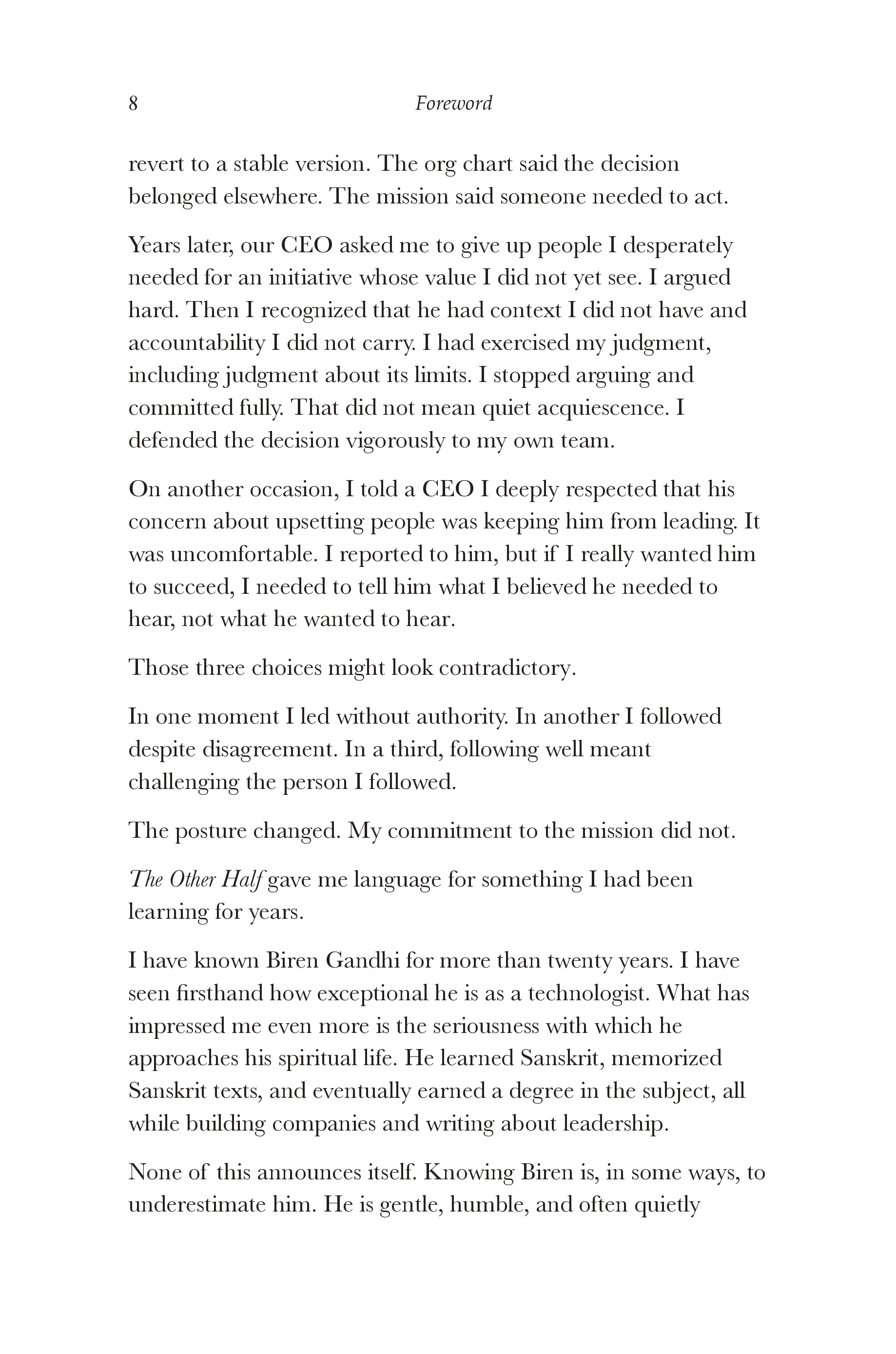 Foreword by Mohar Shroff, page 2 of 5.