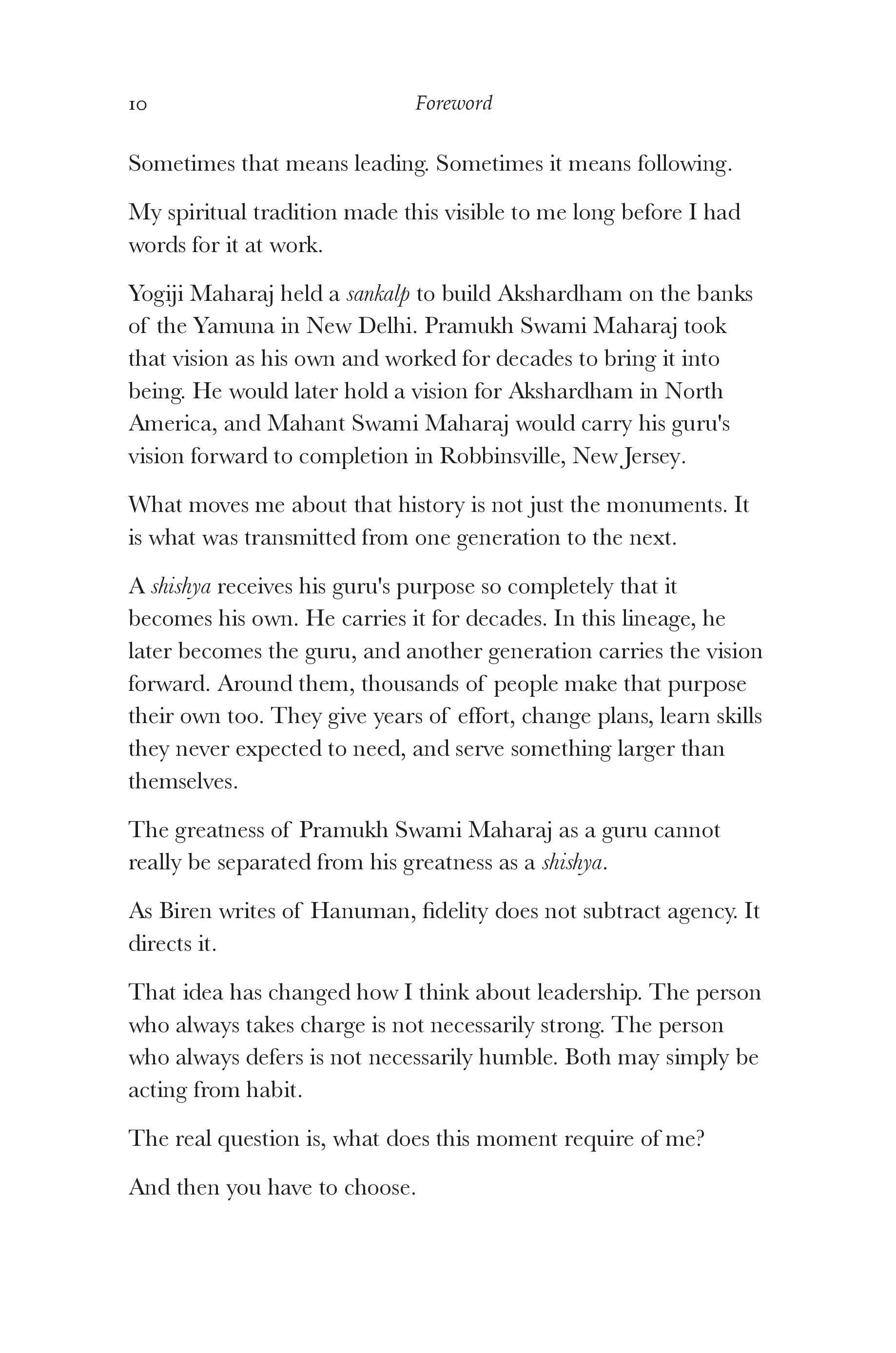 Foreword by Mohar Shroff, page 4 of 5.