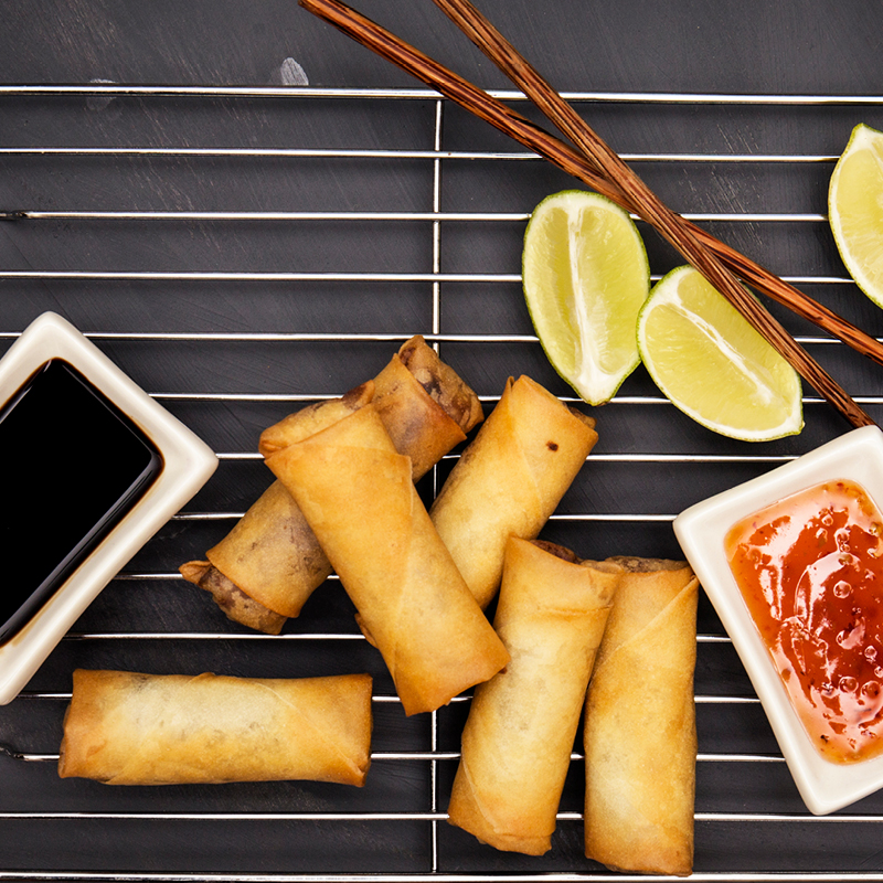 Spring Rolls and Dipping Sauce