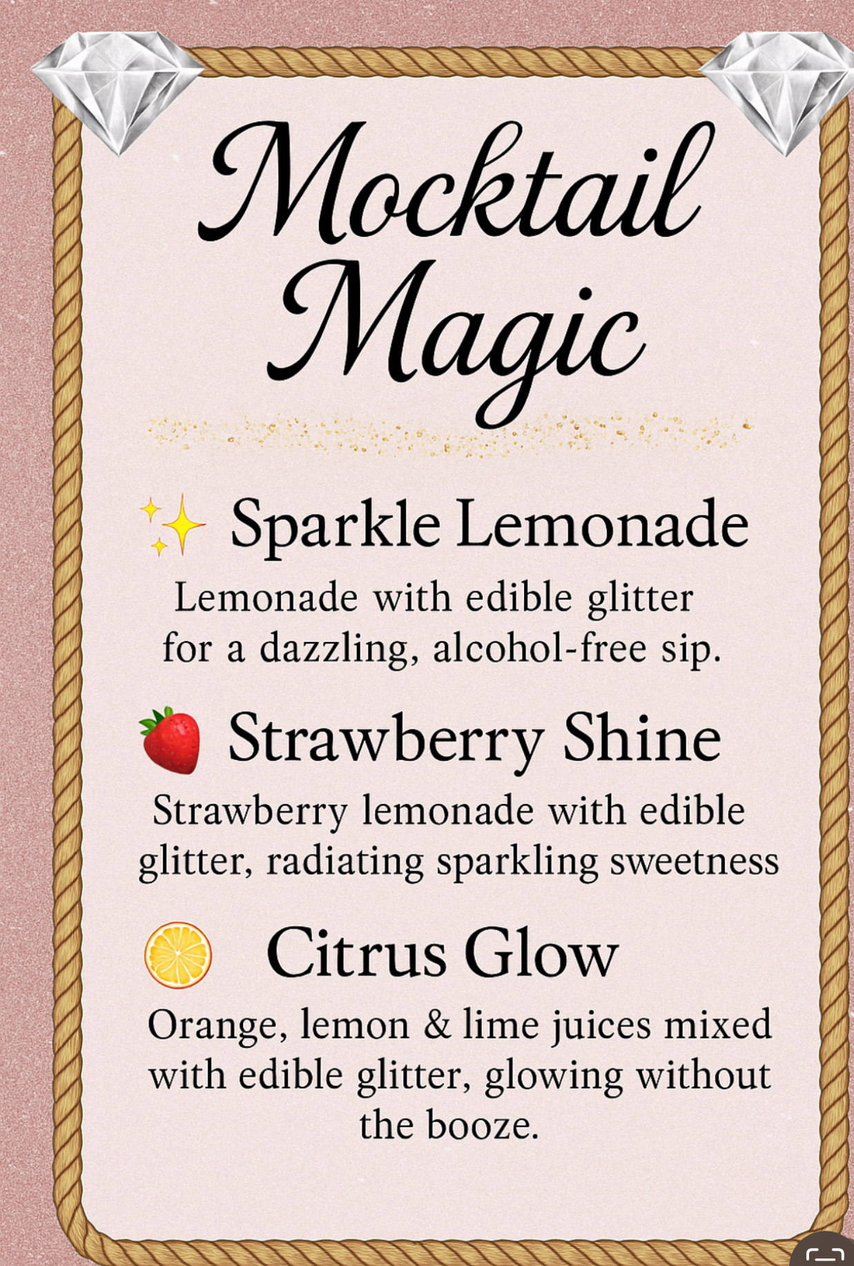 "Signature~Sips" Forever Mocktails