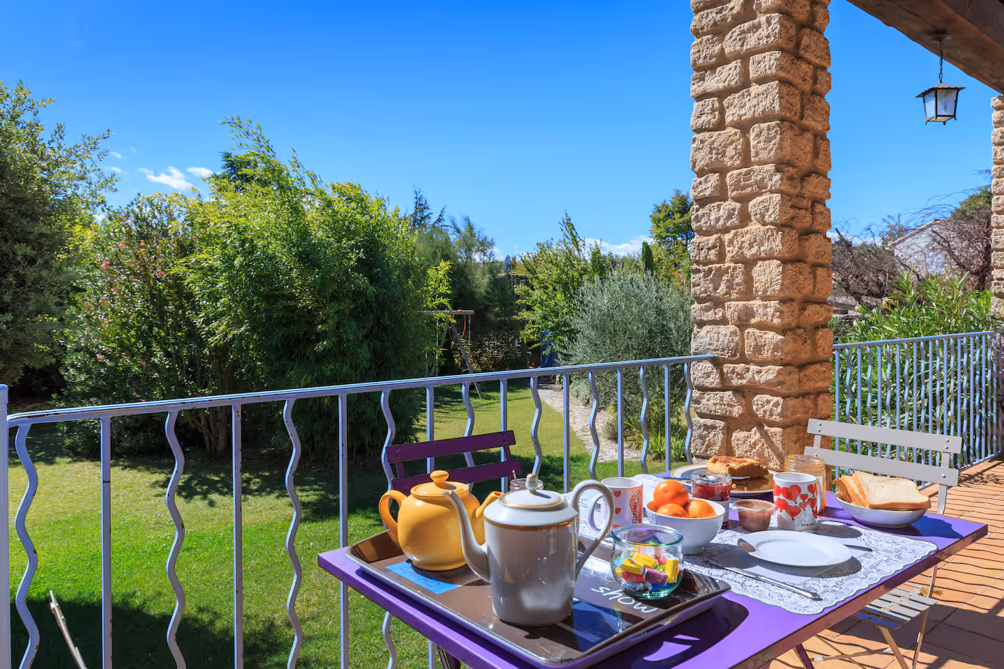 Vue extérieure de la villa Les Chênes Blancs