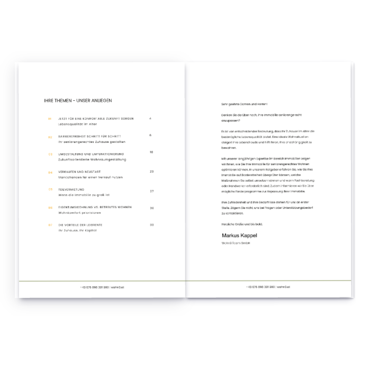 Gratis Ratgeber: Wohnen im Alter