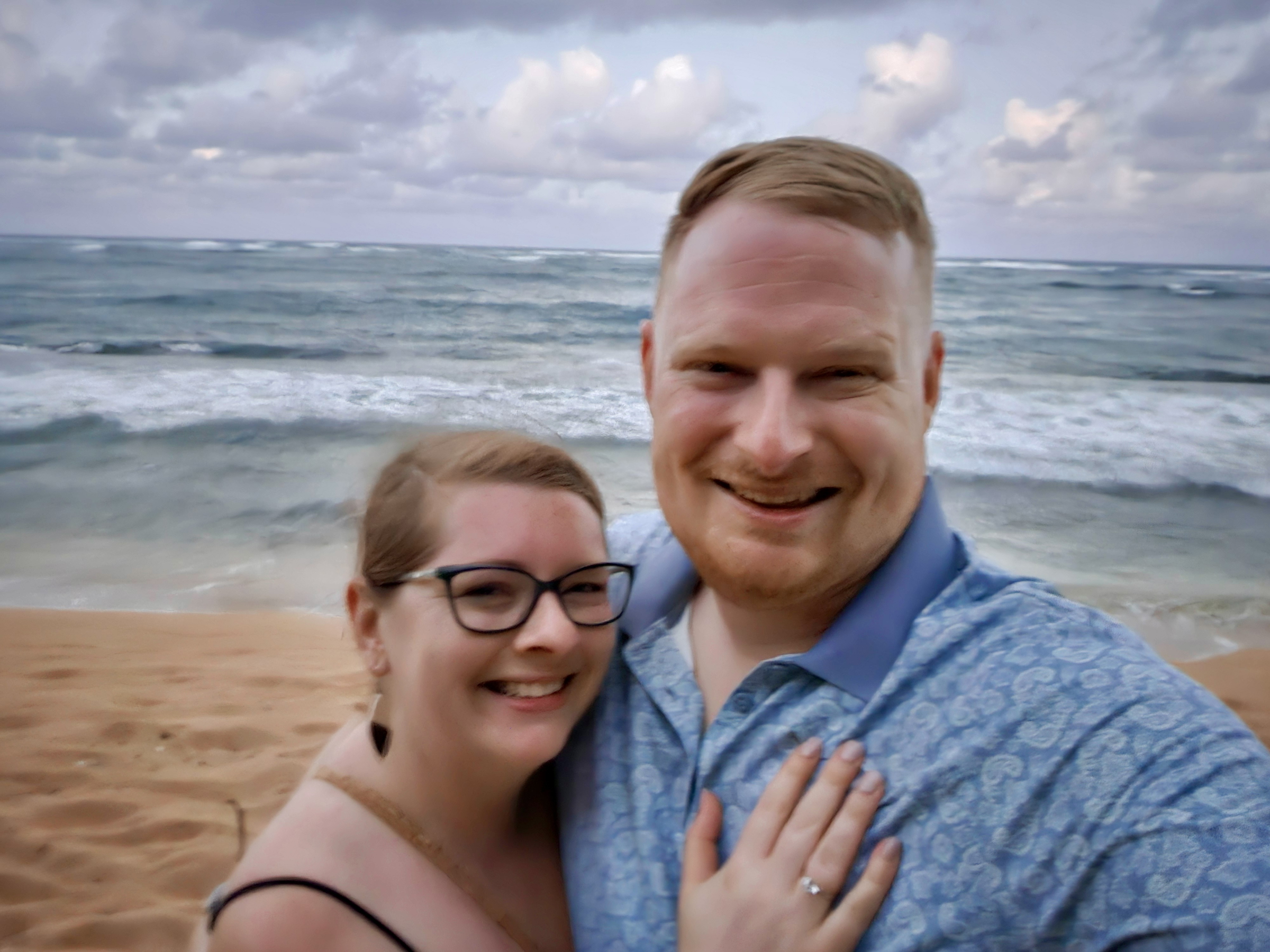 Right After Evan Proposed in Hawaii