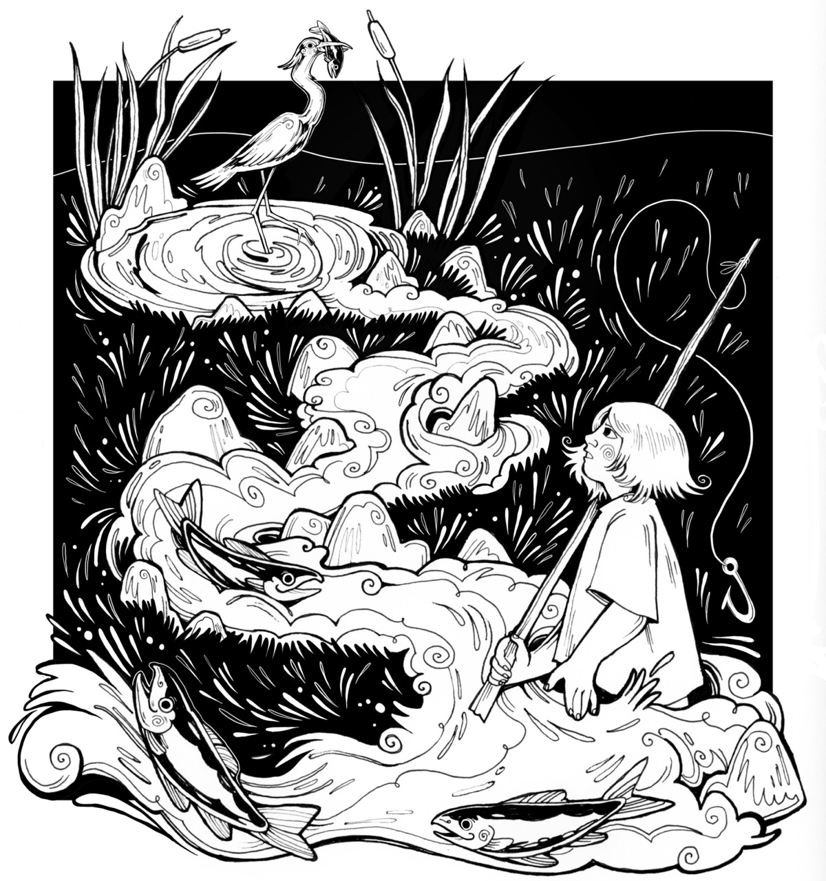 silence and speech (b&w)