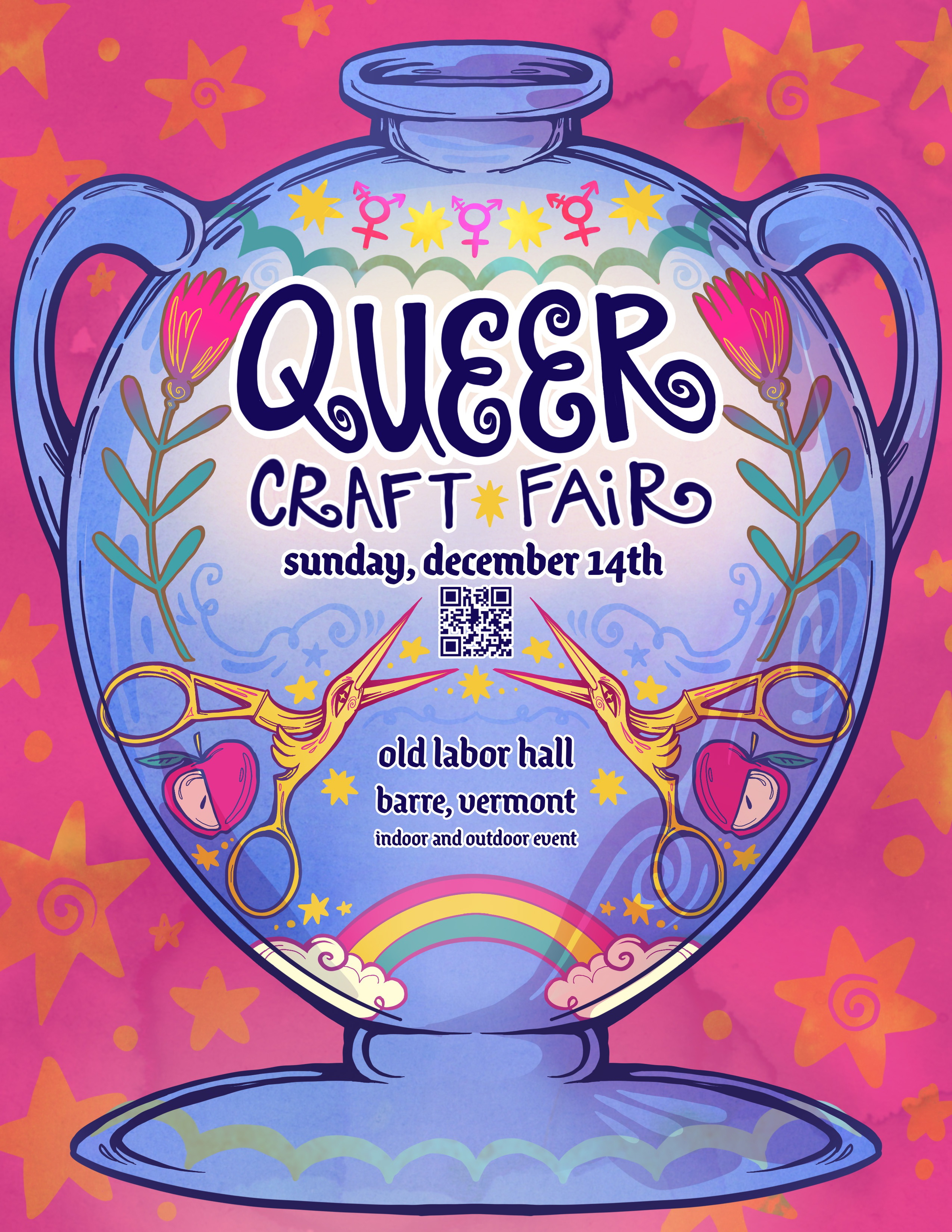 queer craft fair event poster