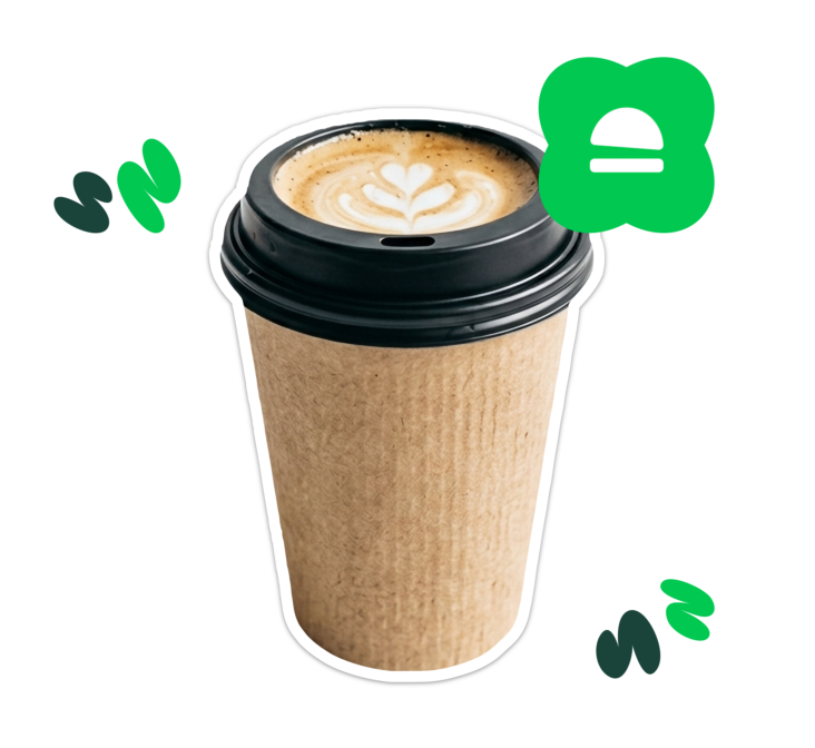 cafe dans gobelet en carton