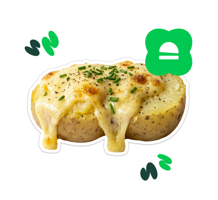 pomme de trre avec fromage fondu