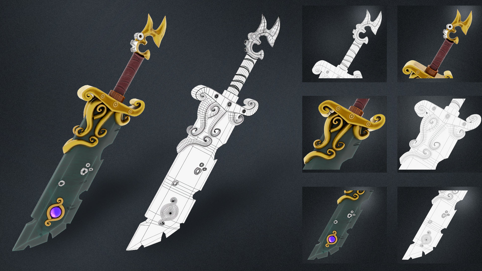 Hand Painted Sword